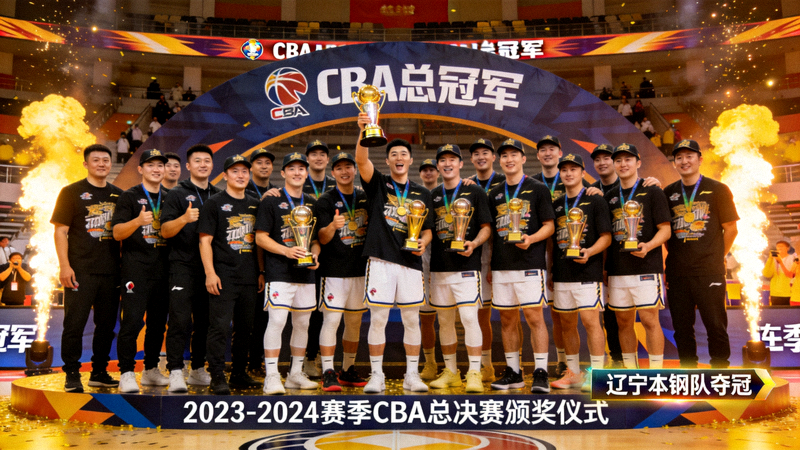 CBA总决赛全场录像回放截图 - 辽宁队夺冠颁奖仪式